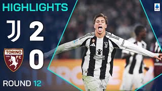 JUVENTUSTORINO 20  HIGHLIGHTS  Weah and Yildiz secure derby victory for Juve  Serie A 202425 [upl. by Arihsan194]