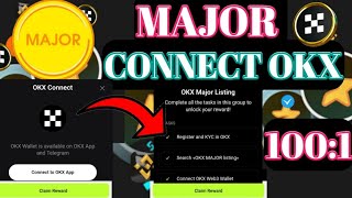 Major Point Convert। Major OKX Wallet । Major Airdrop Eligible। Major Wallet Connect। Major Mining [upl. by Takashi]