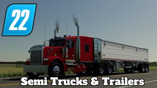 FS22 Mod Spotlight  Semi Trucks amp Trailers [upl. by Eidnar224]