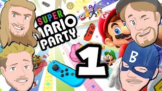 Hela Mustachtic spelar  Super Mario Party På Svenska  Del 1 Kan man verkligen lita på Kapten B [upl. by Lord943]