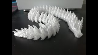 3d printed ARTICULATED ice dragon [upl. by Kanal]