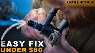 FORD P1450 FIX EVAP CPV SOLENOID REPLACEMENT ON 1517 V8 F150 [upl. by Eynahpets942]