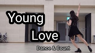 Young Love BeginnerIntermediate Linedance Dance amp Count [upl. by Minny227]