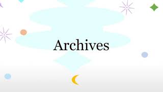 Archives  meaning  pronunciation  images [upl. by Munroe262]