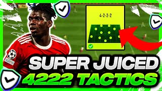 FIFA 22  quotSUPER JUICEDquot 4222 Overpowered Tactics  Instructions  FIFA 22 ULTIMATE TEAM [upl. by Carlee625]