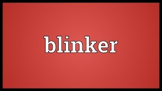 Blinker Meaning [upl. by Singhal]