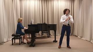 Henri Rabaud Solo de Concours Op10 for clarinet and piano [upl. by Izaak]