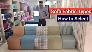 How to Select Sofa Fabric Latest Sofa Fabric [upl. by Anwahsad]