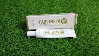 fair insta Instant skin lightening with sunscreen spf 30 review honest review sunscreen review [upl. by Yrrej42]