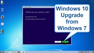 Windows 10 upgrade from Windows 7  Upgrade Windows 7 to Windows 10  Beginners Start to Finish Free [upl. by Riay]