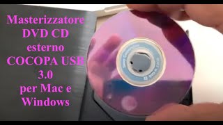 Materizzatore DVD CD esterno USB 30 Cocopa per Windows e Mac [upl. by Ellohcin]