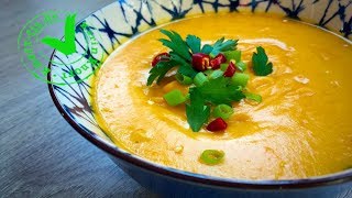 CREMIGE KÜRBISSUPPE MIT KOKOSMILCH I Hokkaido Kürbissuppe I Karin Knorr Ernährungstraining [upl. by Aehtela]