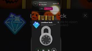 31 October 2024 Unknown coin lootbox lock treasure code [upl. by Anrev735]