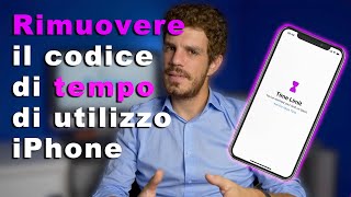 Come Rimuovere il Codice di Tempo di Utilizzo su iPhone Tutorial 2021 [upl. by Idnyl334]