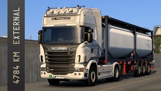 ETS2  Petrohrad  Sines Kyselina sýrová 14t  external 4784km  komentář [upl. by Endo826]