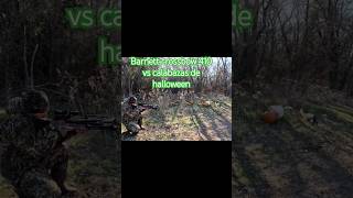 Barnett crossbow 410 vs calabazas de halloween crossbowpumpkin halloween hunting [upl. by Alabaster943]