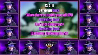 Darkwing Duck Theme  KARAOKE Lyric Video [upl. by Atsed]