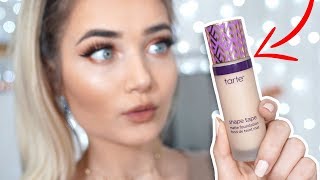 BRUTALLY HONEST TARTE SHAPE TAPE FOUNDATION REVIEW HIT OR MISS [upl. by Blackstock]