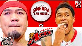 ALASKA vs GINEBRA Game 1 CHAMPIONSHIP noong taon 2013 sa PBA MOA ARENA [upl. by Julian739]