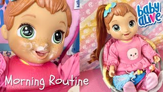 Baby Alive Doll Morning Routine with Mary Meadows [upl. by Maitilde]