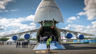 Loading Antonov An124 VolgaDnepr Worlds largest aircraft freighter Timelapse video [upl. by Linden]