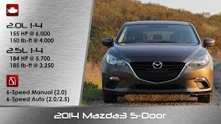 2014 Mazda Mazda3 5 Door Hatchback Review and Road Test [upl. by Atinaw]