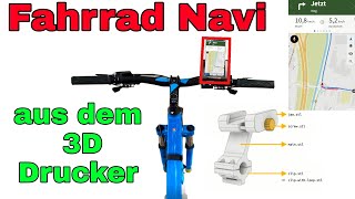 3D Druck Fahrradhalterung für Komoot Navi mit Handy [upl. by Nodroj]