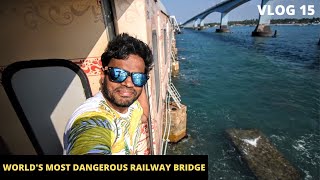 RAMAYAN EXPRESS Crossing WORLDS MOST DANGEROUS RAILWAY BRIDGE [upl. by Drusus]