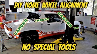 DIY Car Alignment with No Special Tools CAMBER CASTER TOE and THRUST [upl. by Weatherby]