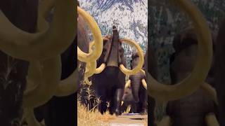 March of the Mammoths 🦣 prehistorickingdom mammoth shorts [upl. by Hsuk]