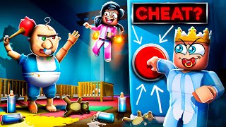 ESCAPE EVIL BABY But We CHEATED In Roblox [upl. by Meela945]