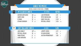 East Ballarat 2nd XI v Mt Clear CC 2nd XI [upl. by Nylram]