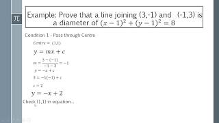 How to Show that a Line is a Diameter of a Circle [upl. by Hemphill]