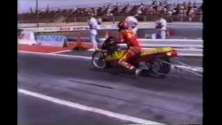 Motorcycle Drag Racing 1992 Prostar US Motorcycle Nationals Atco Raceway Pro Stock Qualifying [upl. by Laenahtan]