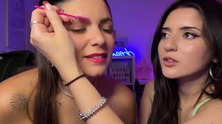 ASMR Trying To Give My Friend Tingles pt 2 😴 Tracing Brushing Personal Attention [upl. by Junia]