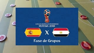 Espanha x Egito  Copa do Mundo do Pedreirense Rússia 2018 [upl. by Akiv]