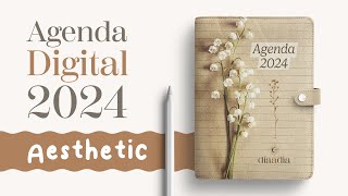 La mejor Agenda Digital 2024 Agenda Aesthetic para iPad y tablets [upl. by Solange]