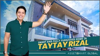 HOUSE TOUR Modern Fully Furnished Smart Home in Taytay Rizal for 32M [upl. by Rhodie]