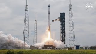 SpaceX launches Crew9 astronauts to space station  Broadcast [upl. by Simaj]