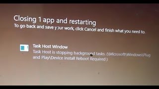 Task Host Window Task Host is stopping background tasks in Windows 10 [upl. by Gnuh]