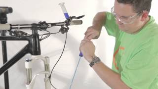 Bleeding the Magura hydraulic disc brake [upl. by Phyllis]