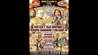 CMLL x NJPW Místico amp Taiji Ishimori vs Hiromu Takahashi amp Volador Jr Audience Footage [upl. by Oniger]