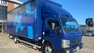 MITSUBISHI FUSO CANTER 7C15 75 TONNE CURTAINSIDER 2016  YA66 HHP [upl. by Hsilgne522]