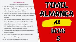 Almanca A2 Dersleri  Ders 5  Das Leben in Mietshäusern [upl. by Iteerp]