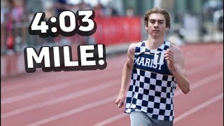 UNC Commit Tommy Latham Logs 403 Georgia State Mile Record At Atlanta Track Club Midtown Mile [upl. by Fondea999]