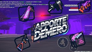 APORTE BAJOS RECURSOS DEMERO MORADO SAMP ALYN ANDROID  APK [upl. by Loyce826]