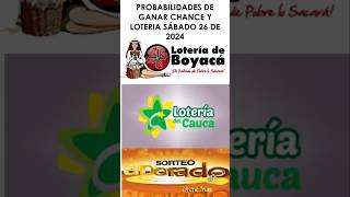 LOTERIA DE BOYACA  CAUCA  DORADO NOCHE PROBABILIDADES PARA HOY¡ SABADO 26102024 shorts [upl. by Eanar]