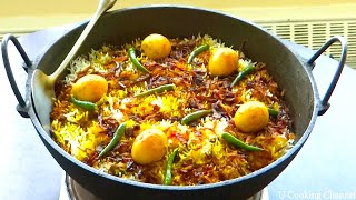 Simple Chicken Biryani Recipe for All Purposes  Eggs Biryani [upl. by Aicena391]