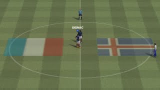 PES 2016 PS2 France vs Iceland  14 FINAL  EURO 2016 [upl. by Afaw]