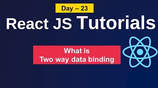 two way data binding in react  data binding in react  react js tutorials [upl. by Aser]